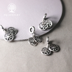 Charm bạc hình yoyo treo
