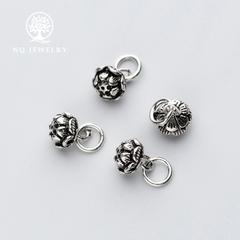 Charm bạc hình hoa sen treo