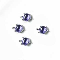 Charm bạc mặt dây chuyền hồ ly đỏ treo