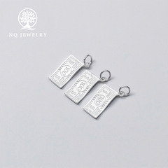 Charm bạc tiền giấy $100 đô la treo