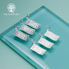 Charm bạc tiền giấy $100 đô la treo