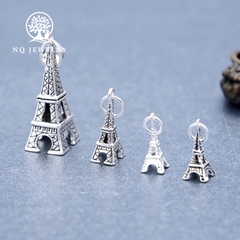 Charm bạc hình tháp Eiffel treo