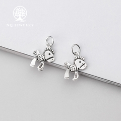 Charm bạc hình ngựa treo