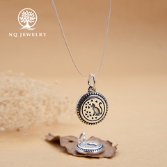 Charm bạc hình con mèo dễ thương treo