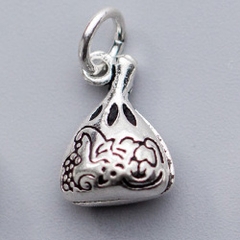 Charm bạc túi tiền treo