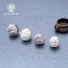 Charm bạc hình rồng xỏ ngang (thái)
