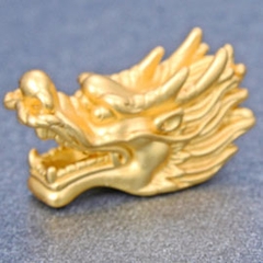 Charm bạc đầu rồng trắng xỏ ngang