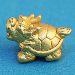 Charm bạc long quy xỏ ngang