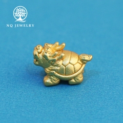 Charm bạc long quy xỏ ngang