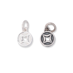 Charm bạc đồng xu treo