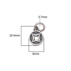 Charm bạc đồng xu treo