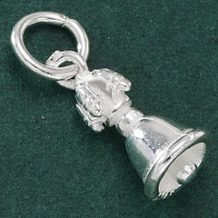 Charm bạc chùy & chuông kim cang treo
