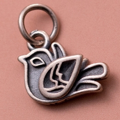 Charm bạc chim bồ câu treo