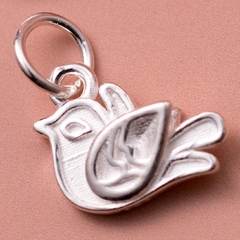 Charm bạc chim bồ câu treo
