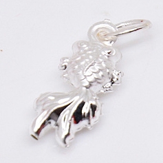 Charm bạc cá vàng treo