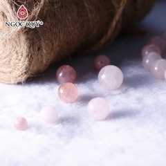 Hạt lẻ đá Thạch anh hồng nhạt