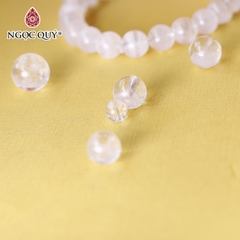 Hạt lẻ đá Thạch anh ưu linh trắng