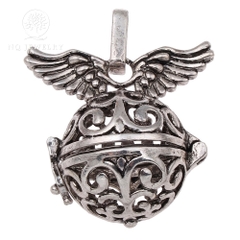 Charm đựng hạt bằng hợp kim họa tiết đôi cánh treo 
 MÀU TRẮNG
