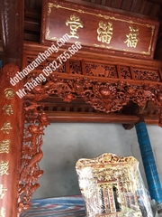 Hoành phi câu đối gỗ hương đá