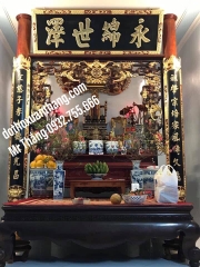 Hoành phi câu đối sơn son thếp vàng