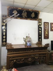 Hoành phi câu đối phẳng cho gian thờ tư gia