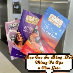 Bao cao su Six Sex Băng Lửa Siêu Mỏng Gân Gai