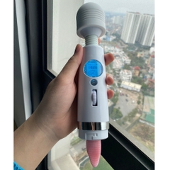Chày rung massage âm đạo màn hình LED có lưỡi liếm gai