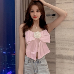 áo croptop hồng