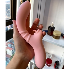 Máy rung tình yêu cong móc âm đạo có lưỡi liếm điểm G cao cấp