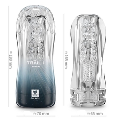 Cốc thủ dâm Trail II Galaku trong suốt nhiều vân gai chính hãng