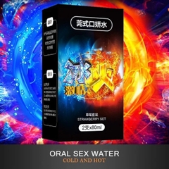 Nước thần Oral Sex băng hỏa dạng chai vị Bạc Hà và Dâu