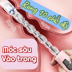 Chày rung hậu môn uốn lượn sạc Pin