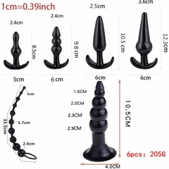 Bộ phích cắm hậu môn Anal Plug nhiều món màu đen