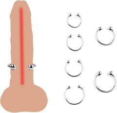 Vòng đeo dương vật Inox 2 bi