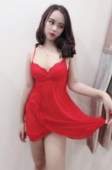 Váy ngủ xẻ chéo Quảng Châu