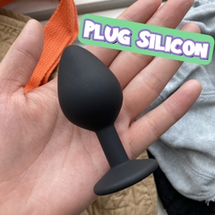 Phích cắm hậu môn Silicon hình mũi tên đế đính đá