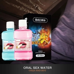 Nước thần Oral Sex băng hỏa dạng chai vị Bạc Hà và Dâu
