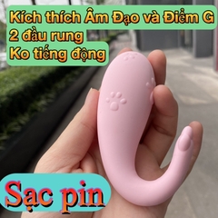 Máy rung Massage âm đạo hình đuôi cá sạc pin