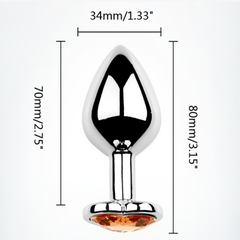 Phích cắm hậu môn trái tim Inox