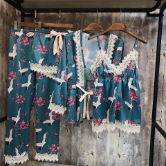 Pijama lụa quần dài
