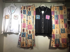 Pijama lụa satin hoạt hình hot hit