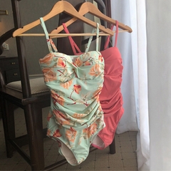 bikini 1 mảnh màu xanh