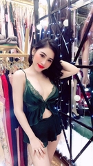 pijama nữ màu xanh