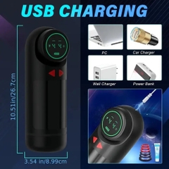 Âm đạo giả tự động GloryFox 4 chế độ rung thụt hút siêu mạnh siêu khủng