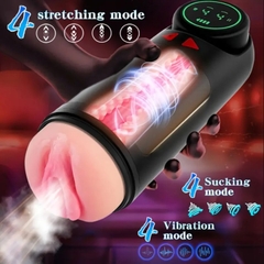 Âm đạo giả tự động GloryFox 4 chế độ rung thụt hút siêu mạnh siêu khủng