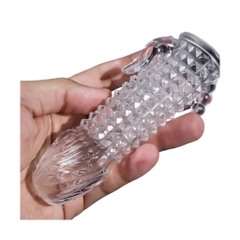 Bao cao su gai Crystal Silicon kích thích 3 trong 1