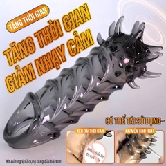 Bao cao su gai mềm Tiger Tooth Meleon Sleeve dương vật có gai kích thích