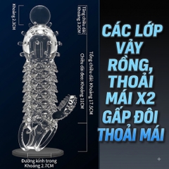 Bao cao su gai rồng Meleon rẽ nhánh có rung kích thích mạnh
