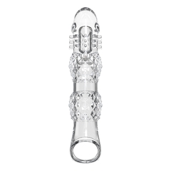 Bao Đôn Dên Wolf's Fang Double Pearls Kéo Dài Tăng Kích Thước Trong Suốt
