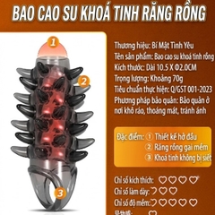 Bao Đôn Gai Rồng Dragon Teeth Lock Sperm Cover hở đầu